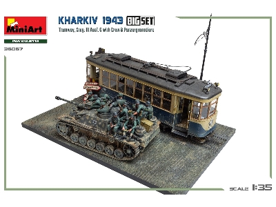 Kharkiv 1943: Tram & Stug. Iii Ausf. G W/crew. Big Set - zdjęcie 8