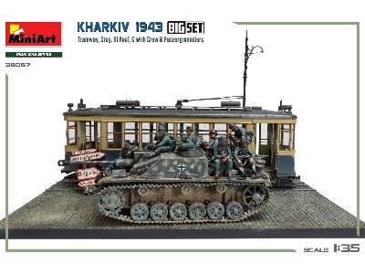 Kharkiv 1943: Tram & Stug. Iii Ausf. G W/crew. Big Set - zdjęcie 9