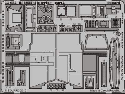  Bf 109F-4 interior S. A. 1/32 - Hasegawa - blaszki - zdjęcie 3