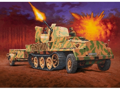 Sws With Flak 43 And Sd.Ah.58 Ammo Trailer Model Set - zdjęcie 3