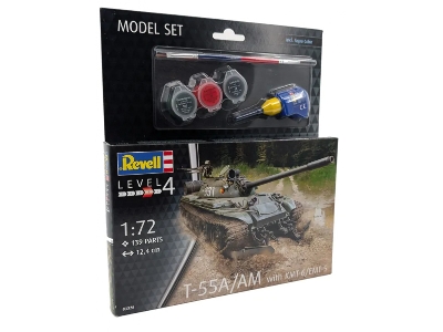 T-55a/Am With Kmt-6/Emt-5 Model Set - zdjęcie 1