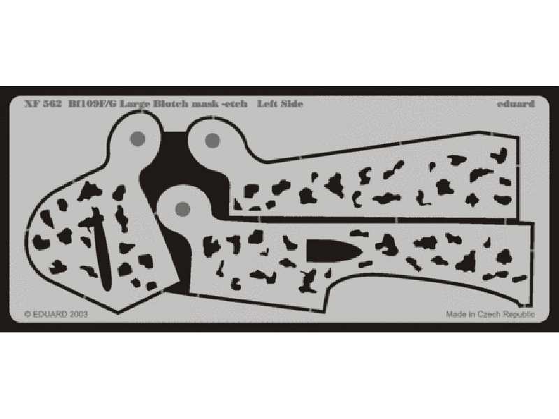 Bf 109F/ G Large Blotch mask-etch 1/48 - maski - zdjęcie 1 Bf 109F/ G Large Blotch mask-etch 1/48 - maski - zdjęcie 1