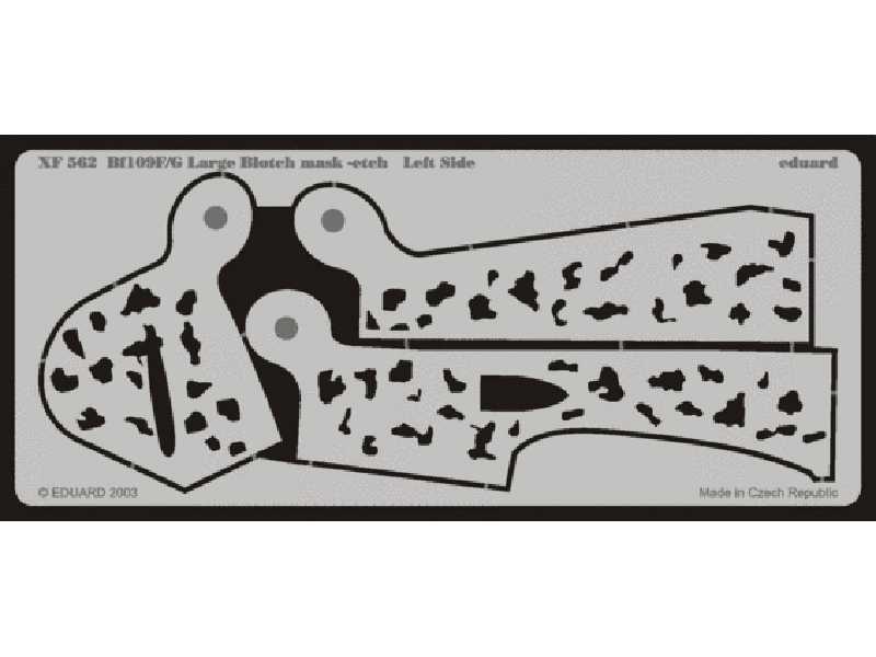  Bf 109F/ G Large Blotch mask-etch 1/48 - maski - zdjęcie 1