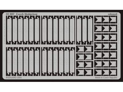  Czech Hedgehog 1/72 - blaszki - zdjęcie 1
