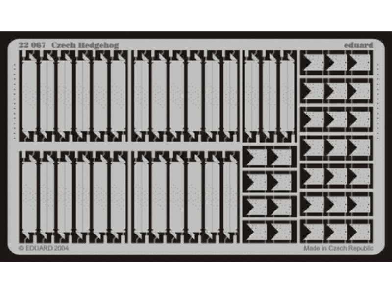  Czech Hedgehog 1/72 - blaszki - zdjęcie 1