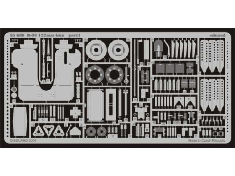 D-30 122mm gun 1/35 - Skif - blaszki - zdjęcie 1 D-30 122mm gun 1/35 - Skif - blaszki - zdjęcie 1