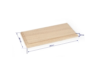 Podstawka modelu 250x120mm dębowa - zdjęcie 2