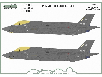 Polish F-35a Generic Set - zdjęcie 2