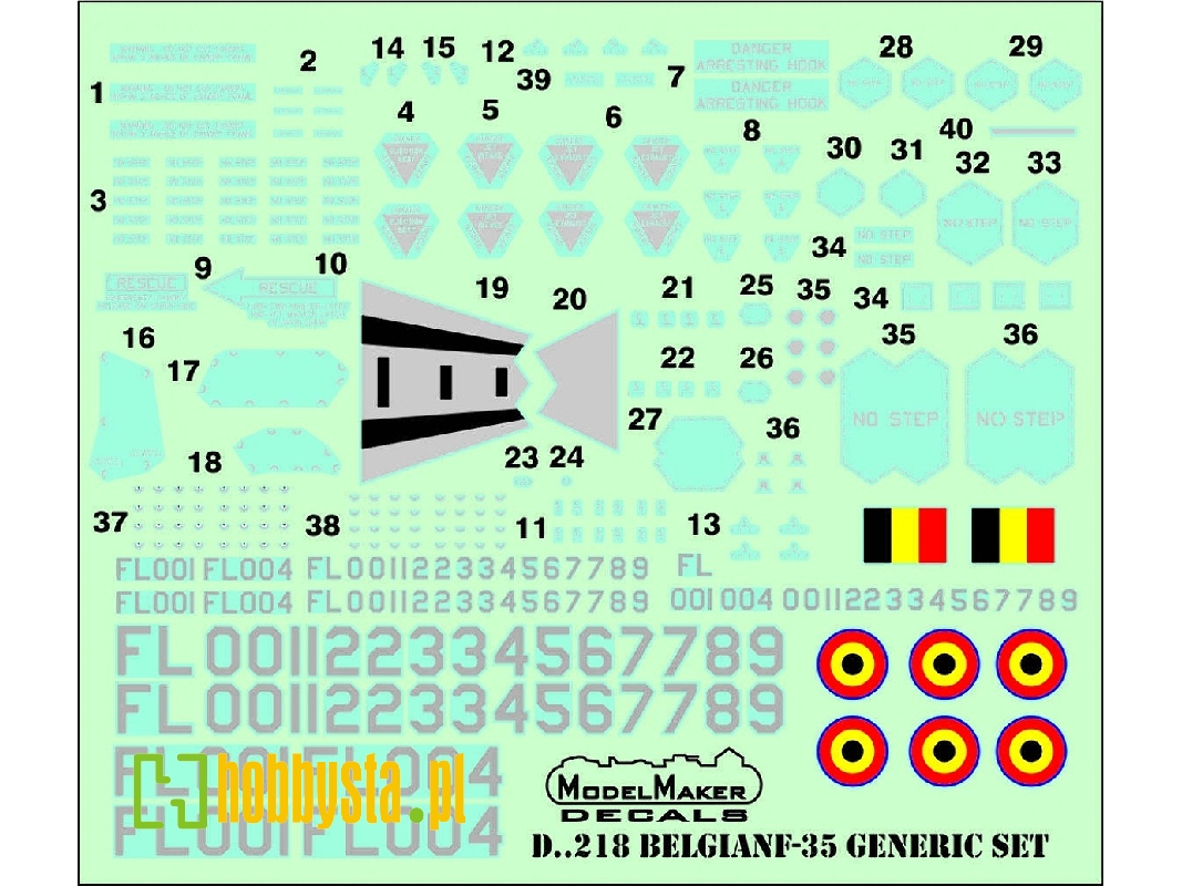 Belgian F-35a Generic Set - zdjęcie 1 Belgian F-35a Generic Set - zdjęcie 1