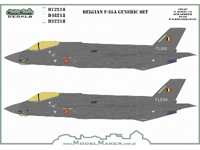 Belgian F-35a Generic Set - zdjęcie 2