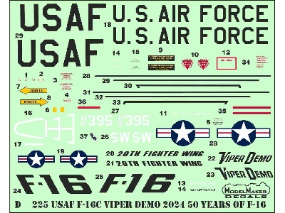 Usaf F-16c Viper Demo 2024, 50 Years Of F-16 - zdjęcie 1