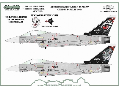 Austrian Eurofighter Typhoon Combat Display 2024 (For Revell Kits) - zdjęcie 1