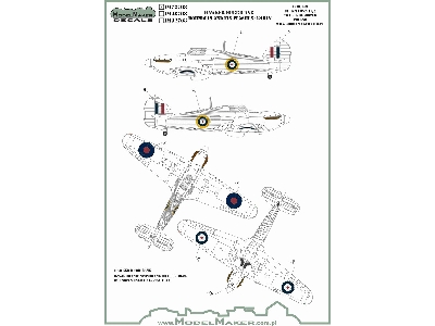 Hawker Hurricane - Roundels And Fin Flashes (Early) - zdjęcie 3