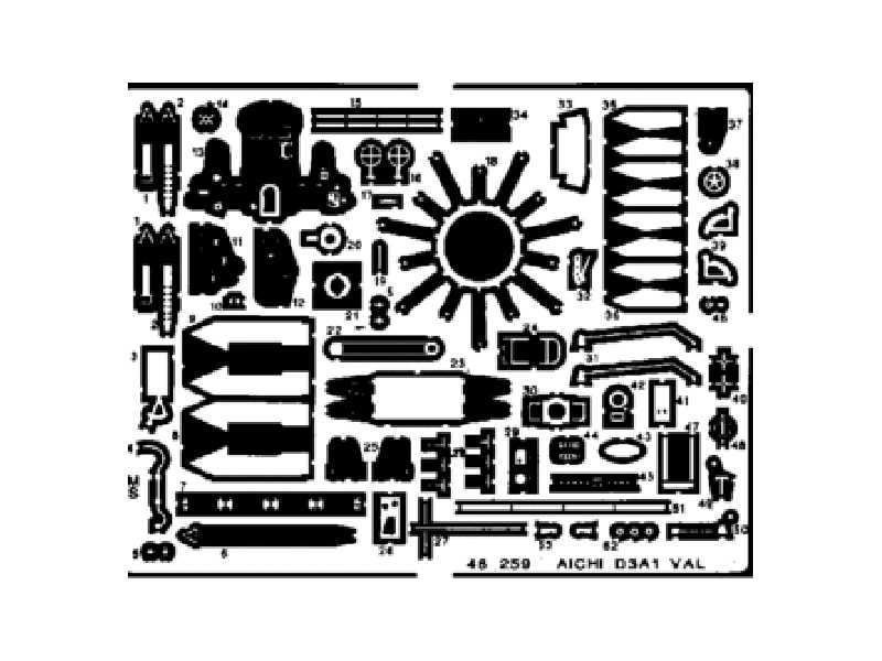 D3A1 Val 1/48 - Hasegawa - blaszki - zdjęcie 1 D3A1 Val 1/48 - Hasegawa - blaszki - zdjęcie 1