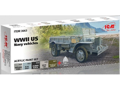 Acrylic Paint Set For WWII Us Navy Vehicles - zdjęcie 1