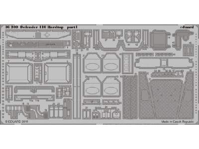  Defender 110 hardtop 1/35 - Hobby Boss - blaszki - zdjęcie 1