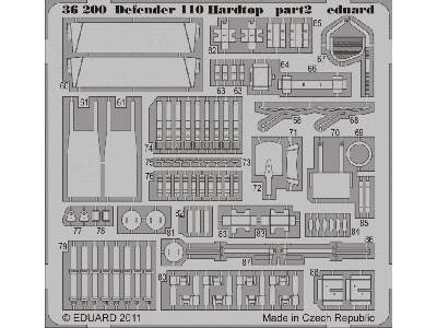  Defender 110 hardtop 1/35 - Hobby Boss - blaszki - zdjęcie 3