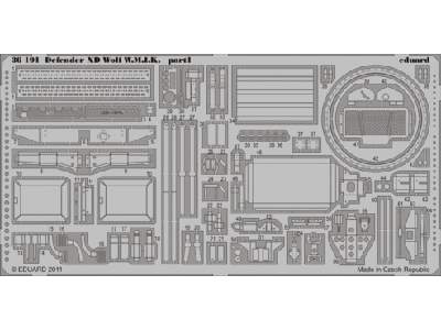  Defender XD Wolf W. M.I. K. 1/35 - Hobby Boss - blaszki - zdjęcie 1