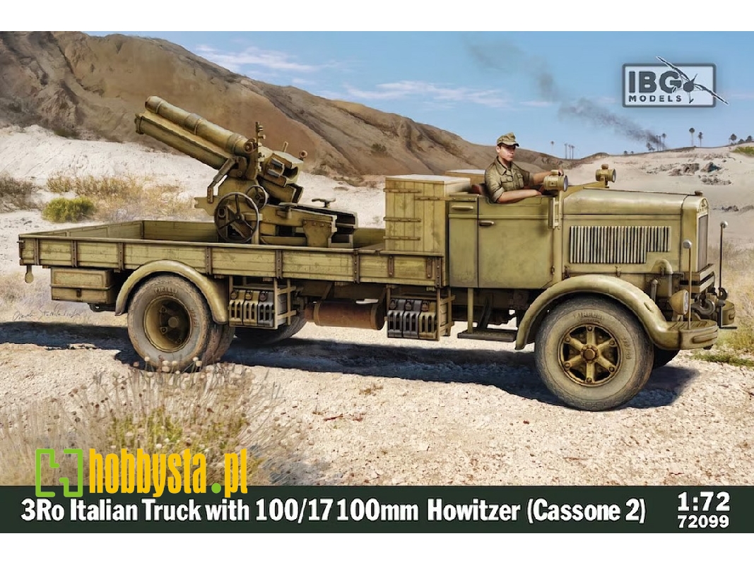 3ro Italian Truck With 100/17 100mm Howitzer (Cassone 2) - zdjęcie 1 3ro Italian Truck With 100/17 100mm Howitzer (Cassone 2) - zdjęcie 1