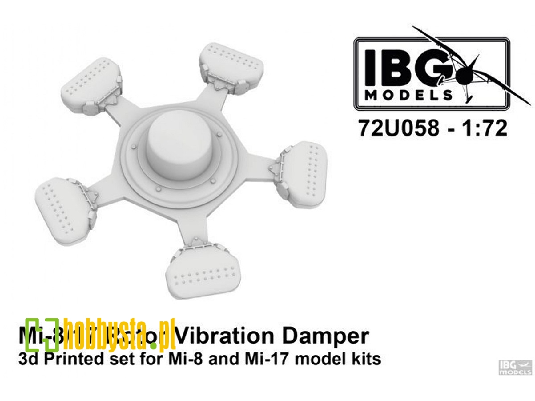 Mil Mi-8 / Mi-17 - Rotor Vibration Damper (3d Printed Set) - zdjęcie 1 Mil Mi-8 / Mi-17 - Rotor Vibration Damper (3d Printed Set) - zdjęcie 1