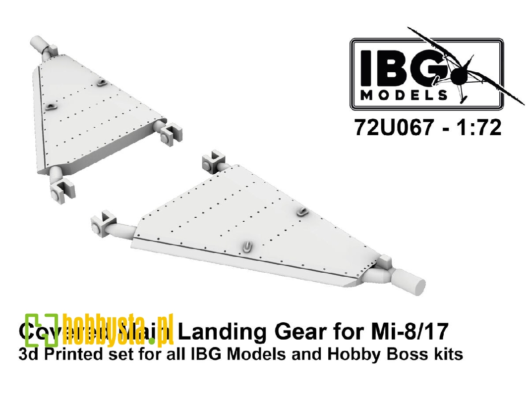 Mil Mi-8 And Mi-17 - Covered Main Landing Gear (3d-printed / For Ibg Models And Hobby Boss Kits) - zdjęcie 1 Mil Mi-8 And Mi-17 - Covered Main Landing Gear (3d-printed / For Ibg Models And Hobby Boss Kits) - zdjęcie 1