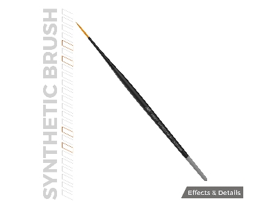 Ak Synthetic Brush - Liner 17mm - zdjęcie 3