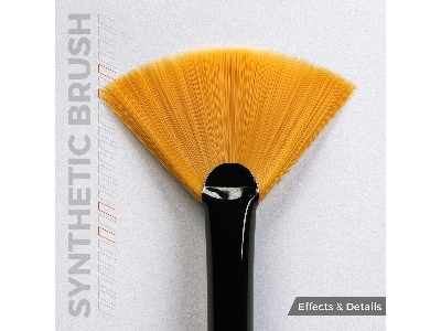 Ak Synthetic Brush - Fan Shape - zdjęcie 2