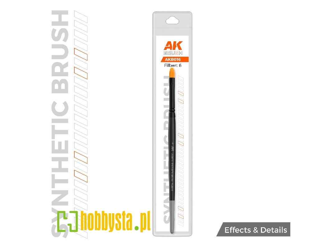 Ak Synthetic Brush - Filbert 6 - zdjęcie 1 Ak Synthetic Brush - Filbert 6 - zdjęcie 1