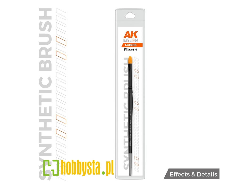 Ak Synthetic Brush - Filbert 4 - zdjęcie 1 Ak Synthetic Brush - Filbert 4 - zdjęcie 1