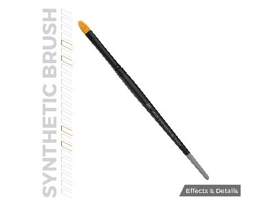 Ak Synthetic Brush - Filbert 4 - zdjęcie 3
