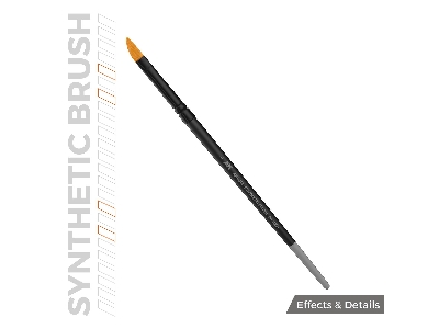 Ak Synthetic Brush - Dagger L - zdjęcie 3
