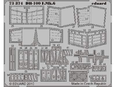  DH-100 F. Mk.6 1/72 - Amodel - blaszki - zdjęcie 3