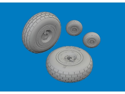 P-40E wheels block tread 1/48 - EDUARD - zdjęcie 2