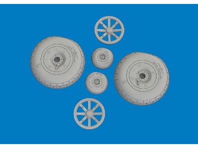 P-40E wheels block tread 1/48 - EDUARD - zdjęcie 3