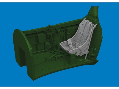 P-40 seat w/  integral belts Type 1 PRINT 1/48 - EDUARD - zdjęcie 2