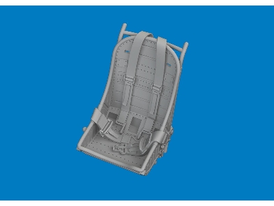 P-40 seat w/  integral belts Type 1 PRINT 1/48 - EDUARD - zdjęcie 3