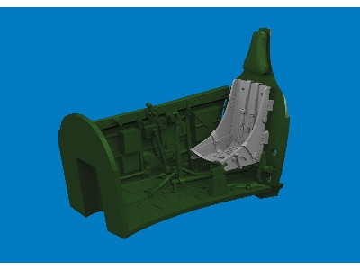 P-40 seat w/  integral belts Type 2 PRINT 1/48 - EDUARD - zdjęcie 2