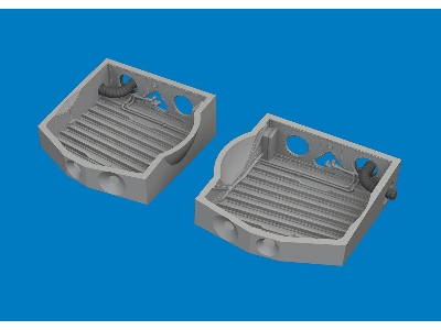 P-40 wheel bays PRINT 1/48 - EDUARD - zdjęcie 1