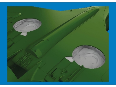 P-40 wheel bays with canvas PRINT 1/48 - EDUARD - zdjęcie 2