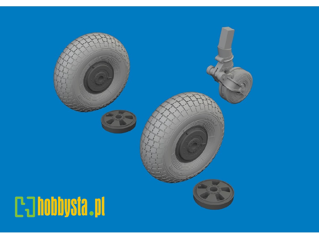 Mosquito wheels 1/72 - TAMIYA - zdjęcie 1 Mosquito wheels 1/72 - TAMIYA - zdjęcie 1