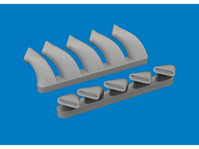 Mosquito exhaust stacks PRINT 1/72 - TAMIYA - zdjęcie 1