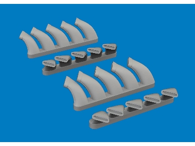 Mosquito exhaust stacks PRINT 1/72 - TAMIYA - zdjęcie 2