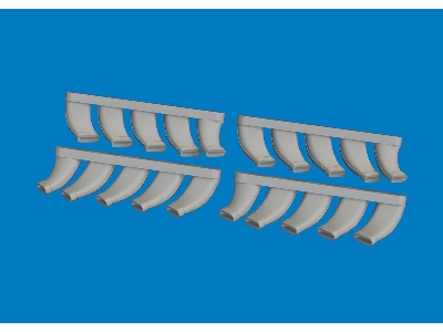 Mosquito exhaust stacks PRINT 1/72 - TAMIYA - zdjęcie 3