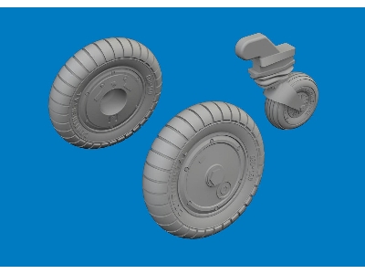 Bf 109G-6 wheels 1/72 - TAMIYA - zdjęcie 1