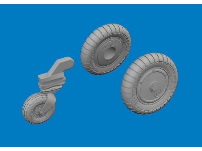 Bf 109G-6 wheels 1/72 - TAMIYA - zdjęcie 2