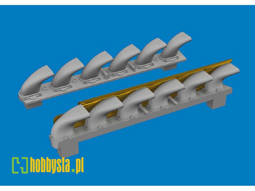 Bf 109G-6 exhaust stacks PRINT 1/72 - TAMIYA - zdjęcie 1 Bf 109G-6 exhaust stacks PRINT 1/72 - TAMIYA - zdjęcie 1