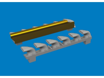 Bf 109G-6 exhaust stacks PRINT 1/72 - TAMIYA - zdjęcie 2