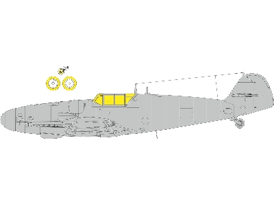 Bf 109G-6 classic canopy 1/72 - EDUARD - zdjęcie 1