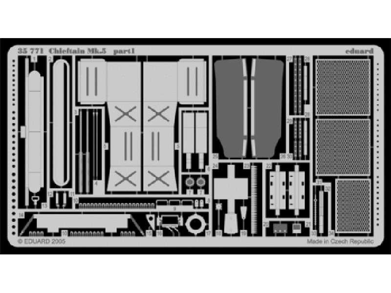  Chieftain Mk.5 1/35 - Tamiya - blaszki - zdjęcie 1