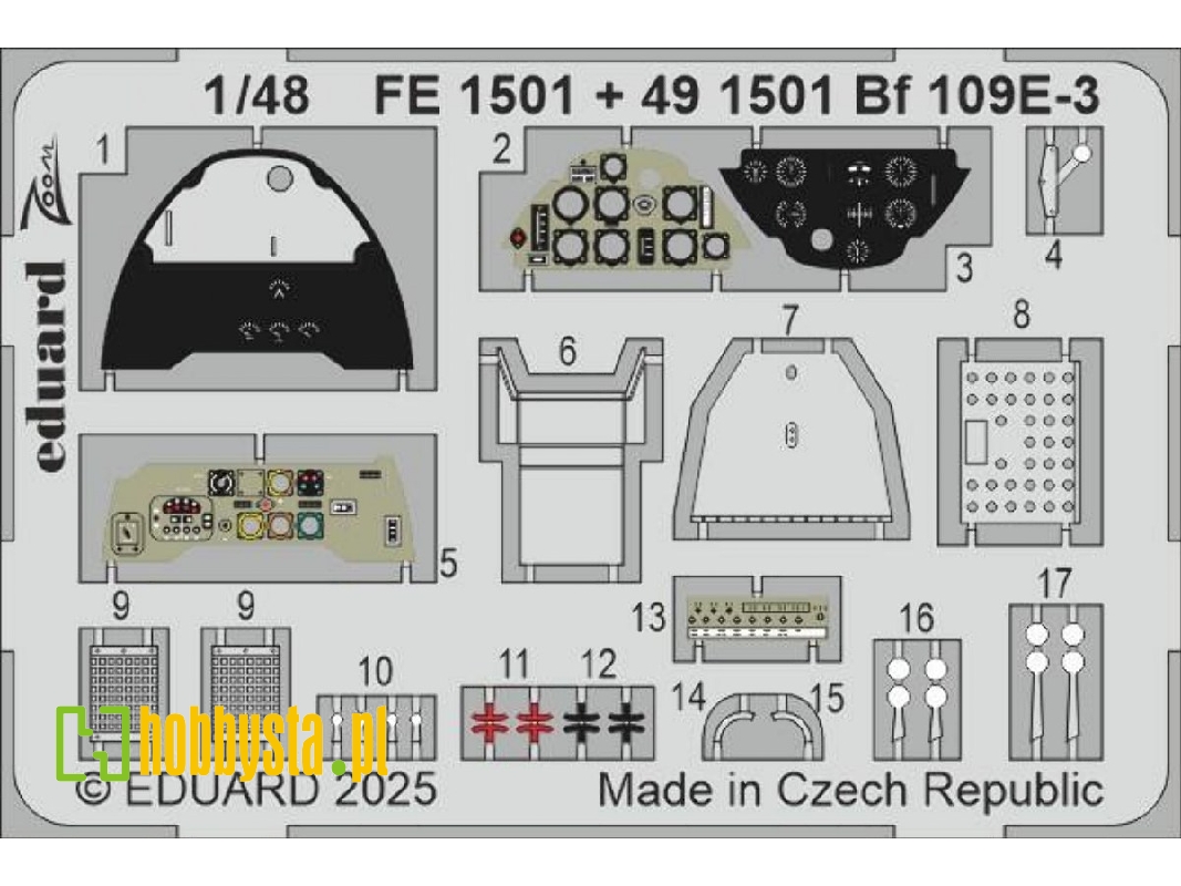 Bf 109E-3 1/48 - HOBBY BOSS - zdjęcie 1 Bf 109E-3 1/48 - HOBBY BOSS - zdjęcie 1